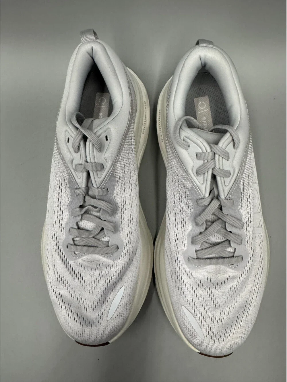 Women’s HOKA Bondi 8 Sneakers, Lunar Rock/Nimbus Cloud, Size 9.5B